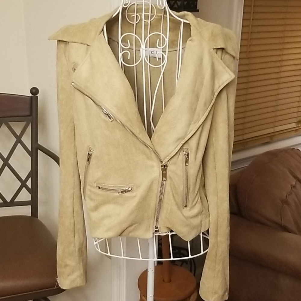 Microsuede Tan Jacket - image 4